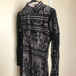 Black lace dress
